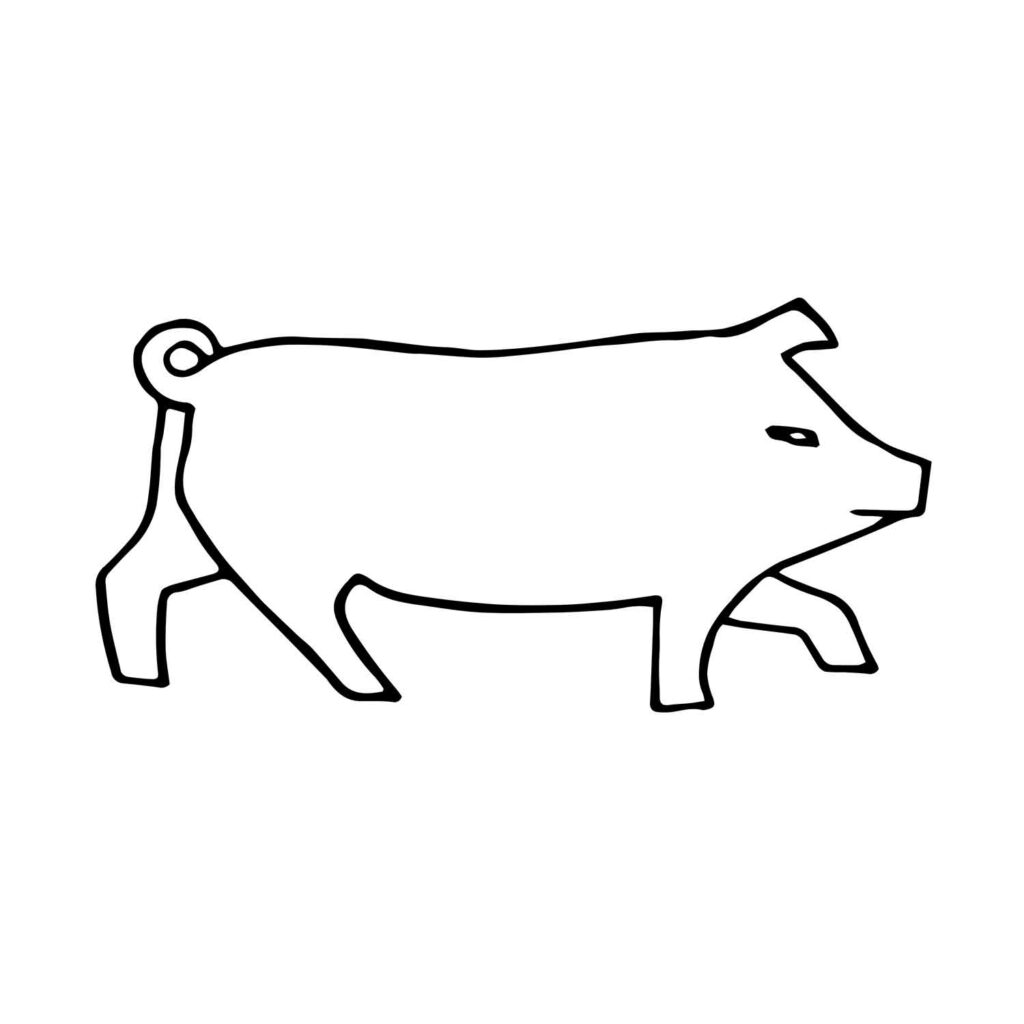 Antique Piggy Web
