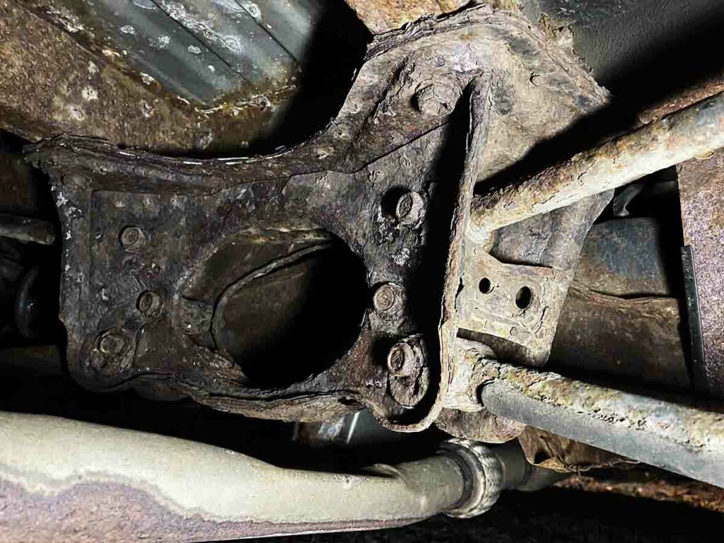 Rusty Car Frame Web