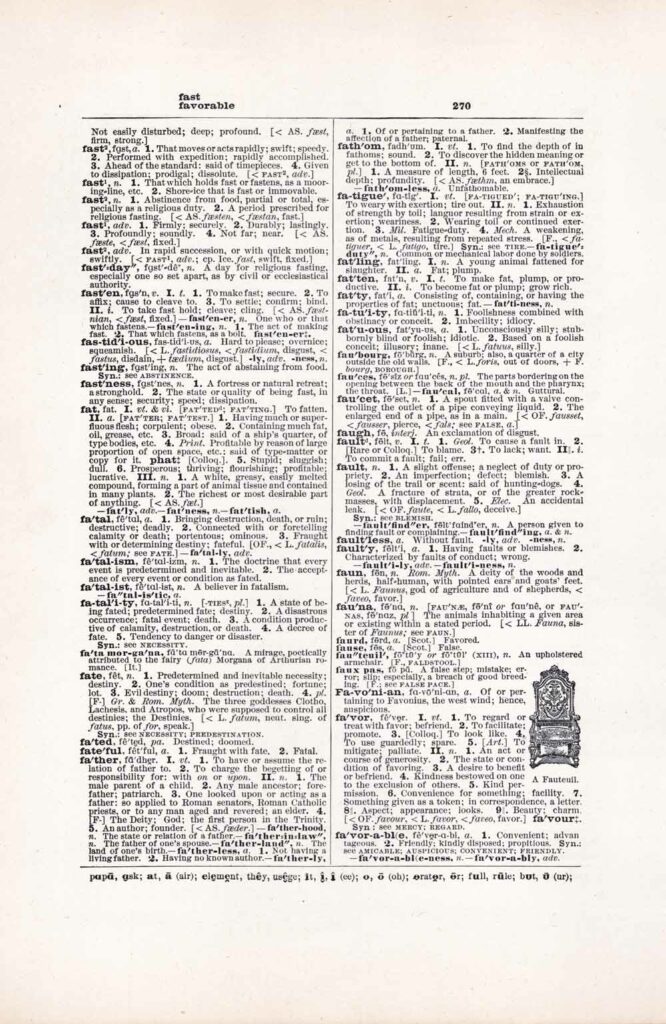 Vintage Dictionary Web 270